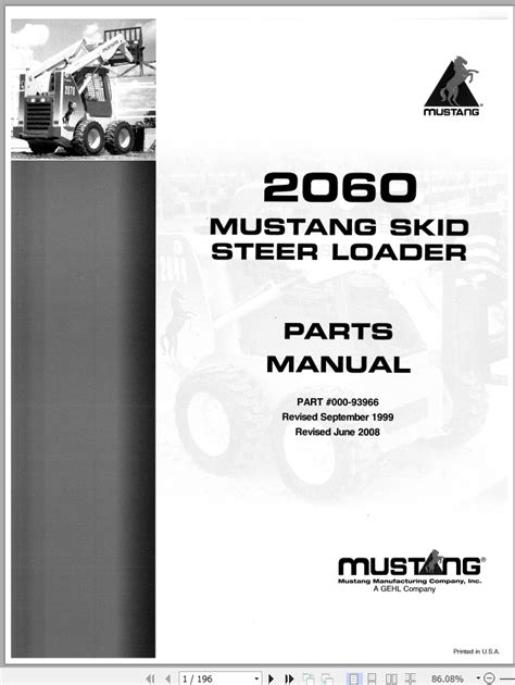 mustang skid steer 2060 service manual|mustang skid steer attachments.